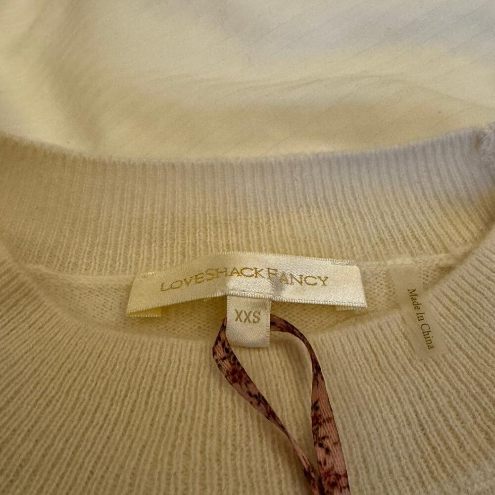 Loveshackfancy Parson Bow Print Pullover Marshmal… - image 4